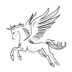 A dynamic and powerful hoRCE illustration, perfect for creative projects, branding, or editorial designs. This high-quality vector graphic is ideal for adding energy and movement to your work, whether