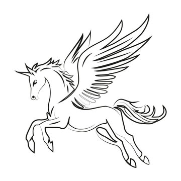 A dynamic and powerful hoRCE illustration, perfect for creative projects, branding, or editorial designs. This high-quality vector graphic is ideal for adding energy and movement to your work, whether