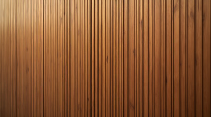Fototapeta premium Wooden Ribbed Wall Brown Texture Background