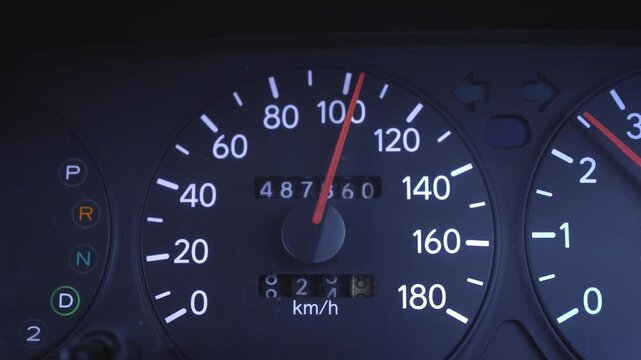 Japanese Old Car Picks Up Speed