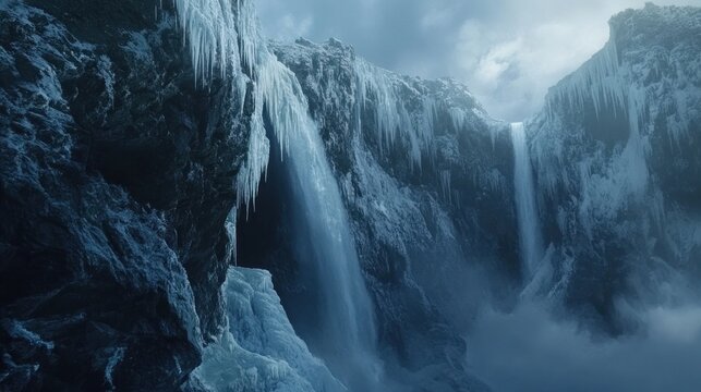Frozen Waterfall Gorge