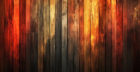 Obraz premium Abstract wooden wall background, fire gradient