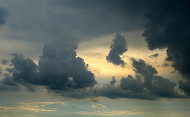Bright colorful sky, background, for montage, postcard