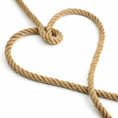 Heartshaped rope frame