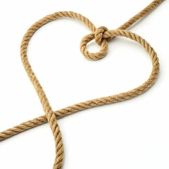 Heartshaped rope frame
