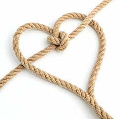 Heartshaped rope frame