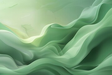 Obraz premium Soft Serene Green Abstract Background with Gradient Colors and Subtle Textures