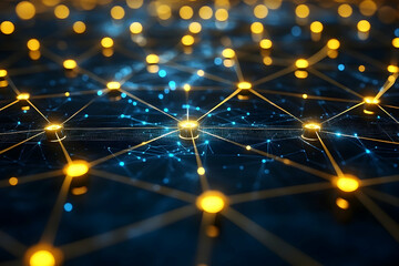 Fototapeta premium Network Connections, Abstract Design, Technological Connections