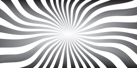 Optical Illusion Stripes Texture. Abstract Geometric Background Vector Design. Op Art Illustration.