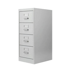 File cabinet isolated on transparent background.