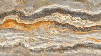 Abstract layers of golden onyx stone in shades of orange, beige, and white. The natural textures and smooth flow create a luxurious design
