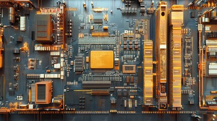 Concept of the modern processor and old transistors
