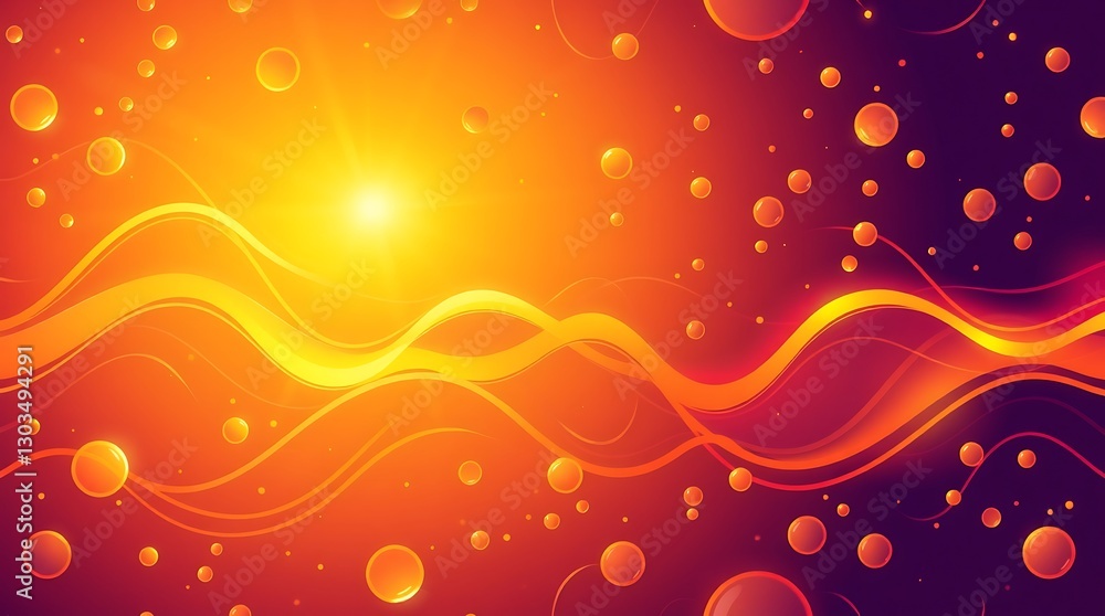 Poster abstract fiery energy: a vibrant display of abstract shapes and energy, showcasing a blend of fiery 