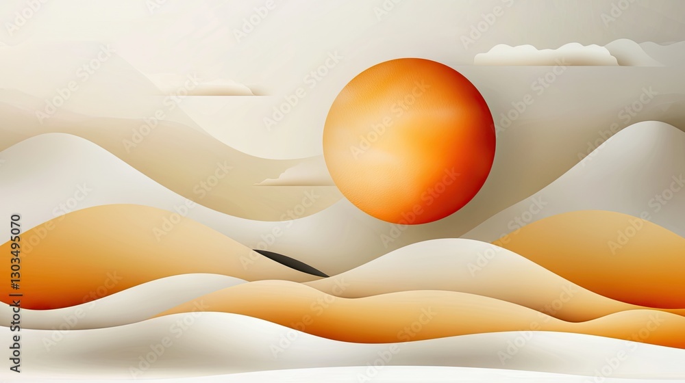 Poster minimalist yellow gradient background with subtle, artistic patterns and smooth blending.