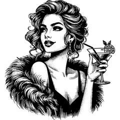 Woman Holding A Cocktail