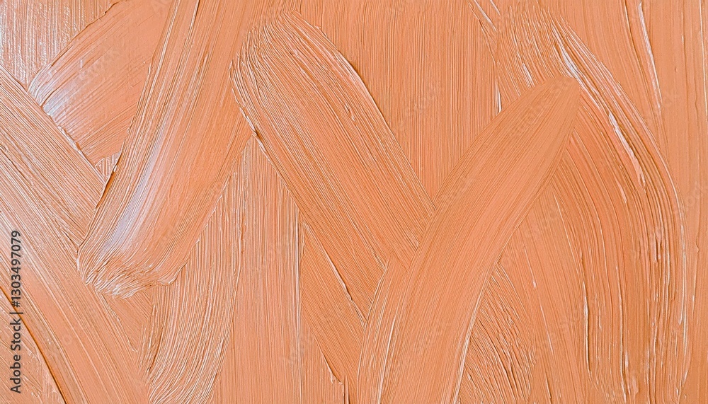 Poster smooth peach acrylic brushstroke texture with expressive abstract pattern for background, branding, 