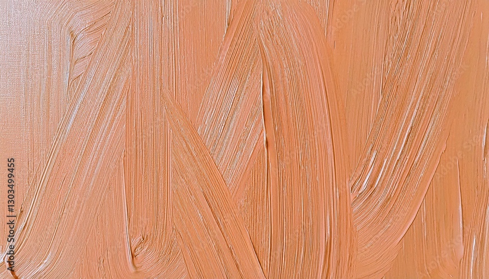 Aufkleber smooth peach acrylic brushstroke texture with expressive abstract pattern for background, branding, 