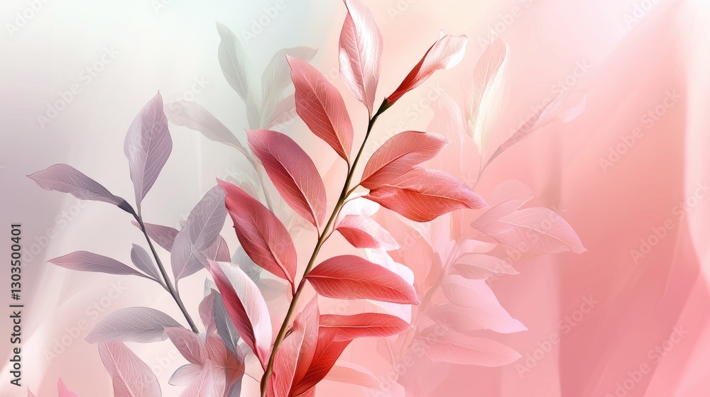 Poster soft pink gradient with delicate textures, creating a dreamy and stylish modern design.
