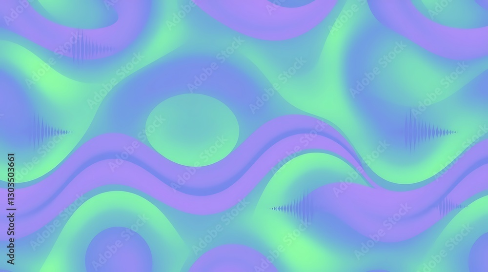 Aufkleber abstract swirls: a seamless pattern of flowing, colorful gradients creates a vibrant and dynamic vis