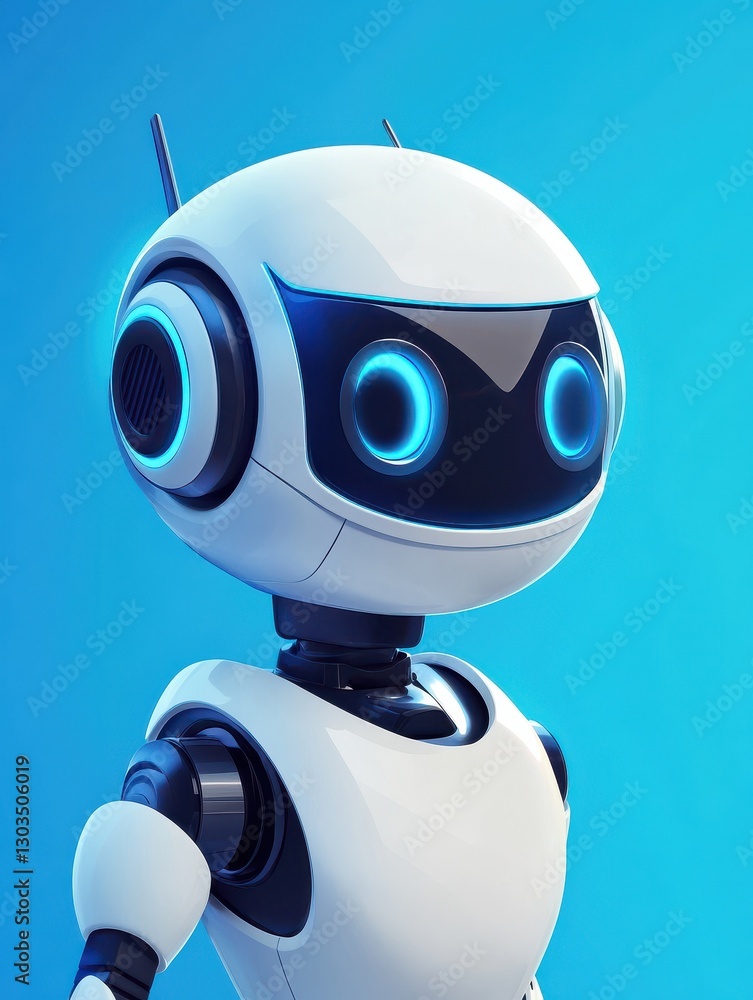 Poster bot chat. robot supporter chatbot virtual assistance business concept. virtual chat bot, service rob