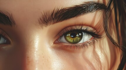 Fototapeta premium close up of face of beautiful young woman