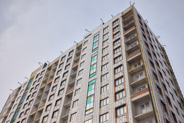 Urban Construction A Modern Building is Under Development in the Cityscape Area Nearby