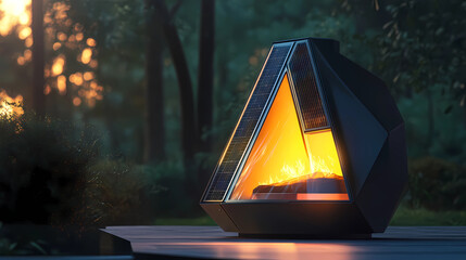 A grill powered by solar energy