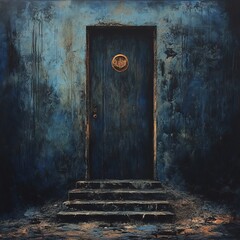 A sturdy and well-designed door, serving as an entryway to a space.