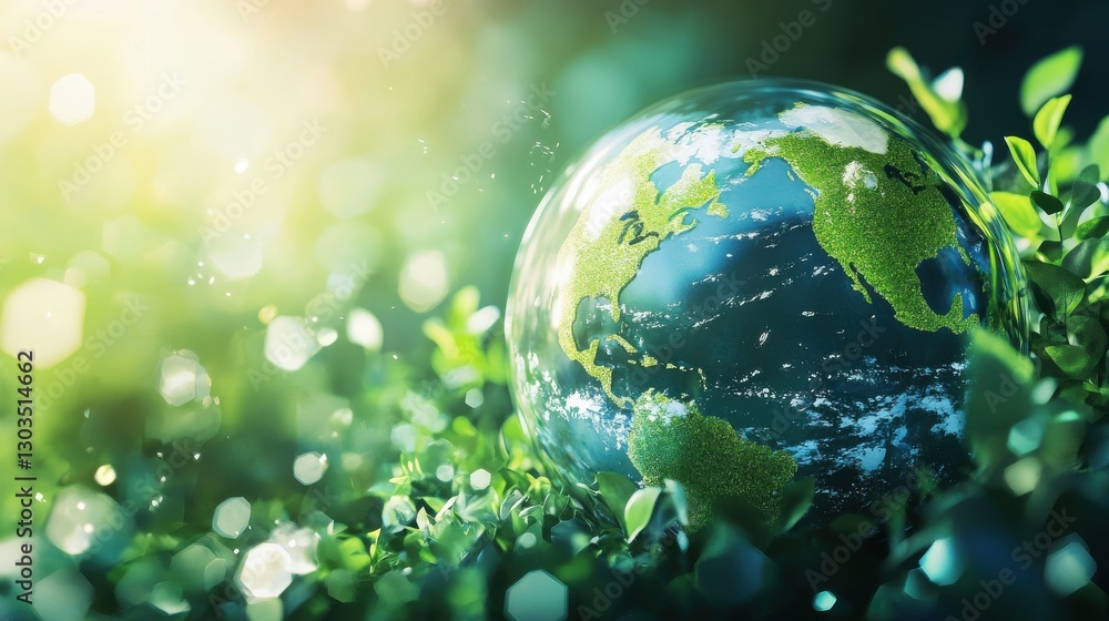 Poster global environmental data abstract concept vector illustrations.