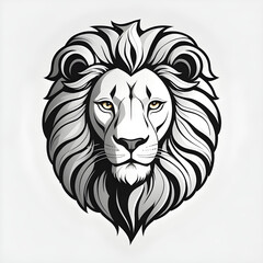 Obraz premium mascot logo lion head vector