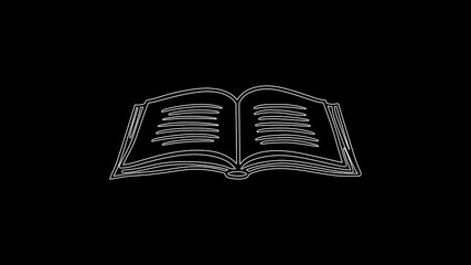  Single continuous line art education book. Learning apps master degree academy graduate online. Design one stroke sketch outline drawing vector illustration art.