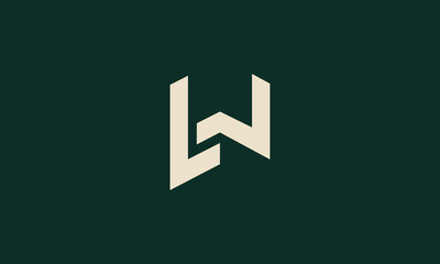 LW monogram logo design 
