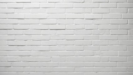 White Brick Wall Background for Interior Design