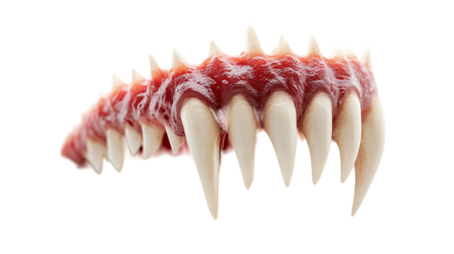 Fangs, monster teeth, Halloween costume.