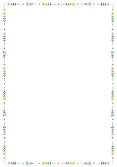 Beautiful dainty floral flower border frame background in simple art lovely design style for invitation, certificate, book pages, paper, notes, poster, brochure, template, layout, flyer, etc