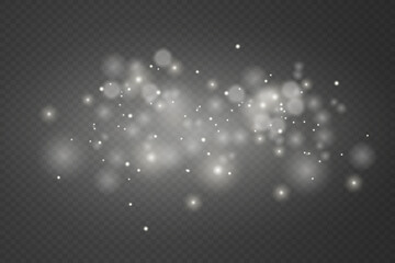 Magic abstract light background, sparkle of light and explosion of dust particles.