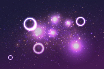 Fototapeta premium Magic abstract light background, sparkle of light and explosion of dust particles.