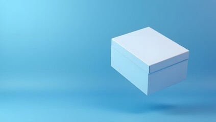 Fototapeta premium Mockup white box isolated on white background