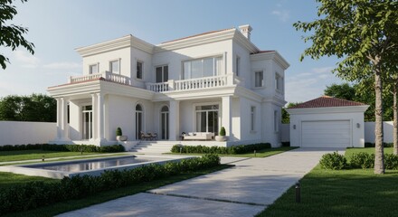 Fototapeta premium house on the hill