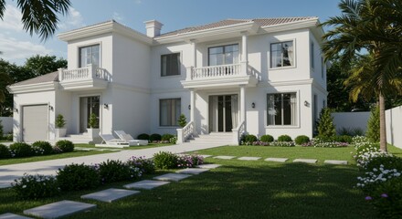 Fototapeta premium house on the hill