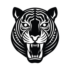 tiger head silhouette