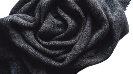 Dark gray fabric texture, close up view