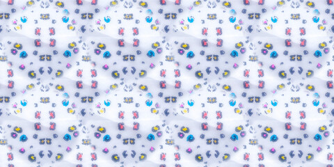 Leopard Print Hand Drawn. Trendy Fur Animal.