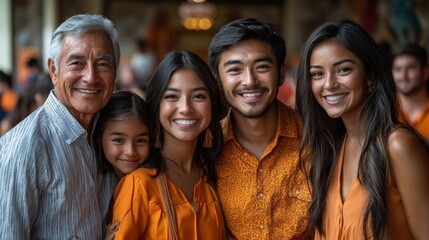 Fototapeta premium Happy Family Reunion at Graduation Celebration. Generative AI