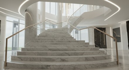 spiral staircase in the hotel