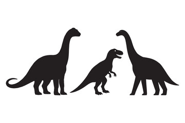 dinosaur silhouette vector