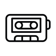 27 voice recording line icon illustration vector graphic.eps