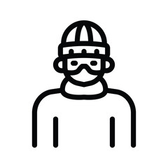 18 robber line icon illustration vector graphic.eps