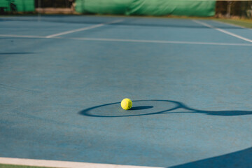 Tennis match outdoor in summertime