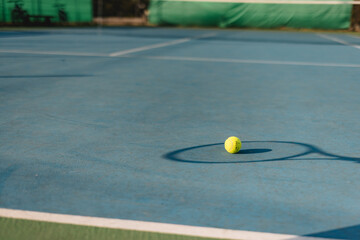 Tennis match outdoor in summertime